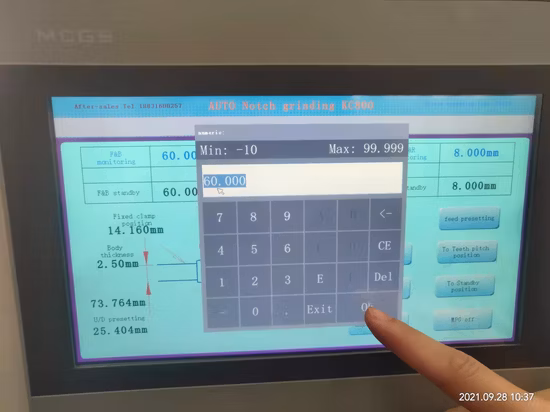 Rettificatrice per lame circolari per affilatura della faccia Tct e dell'angolo superiore