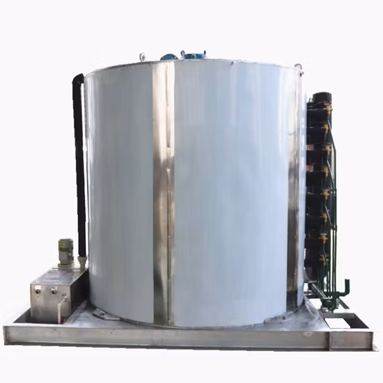 Flaker per macchina per il ghiaccio da 15 tonnellate con raffreddamento ad acqua per congelare carne e verdure